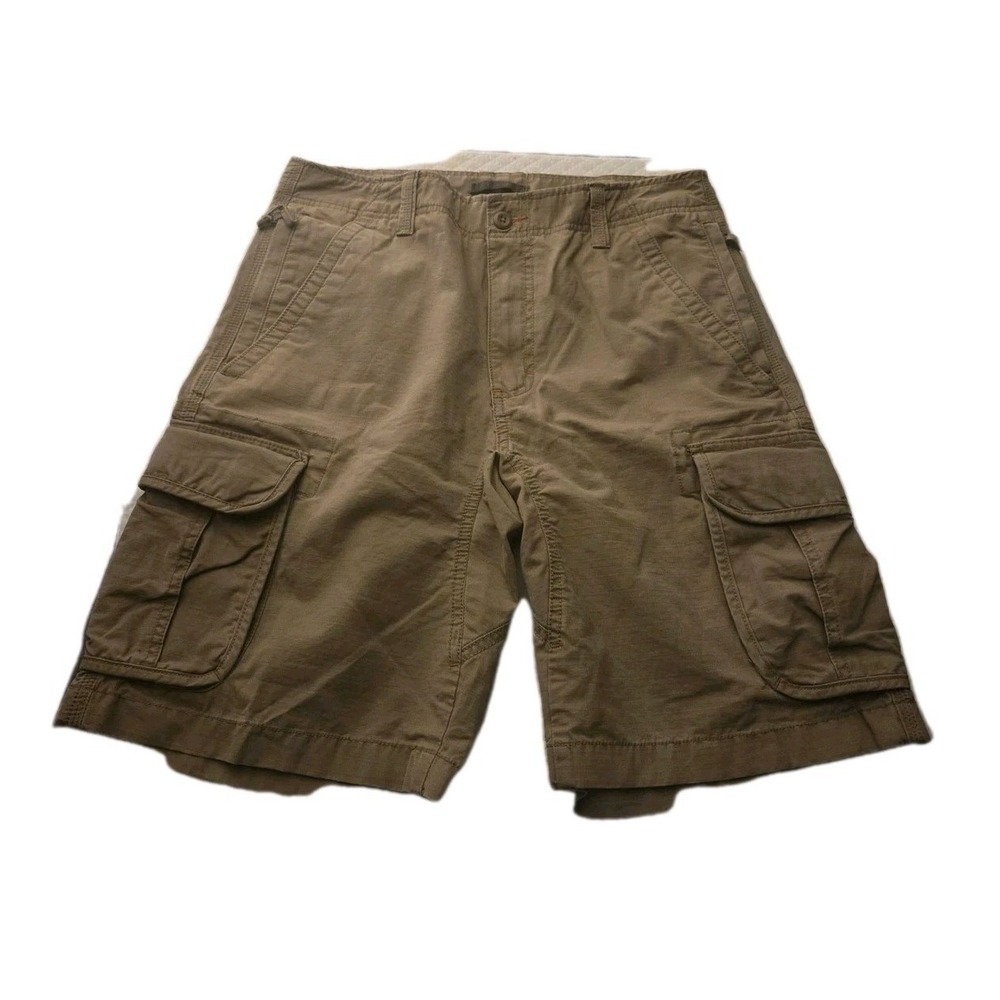 L.L.Bean Cargo Shorts Men's 31 Brown Natural Fit Outdoor Hiking Utility Cotton